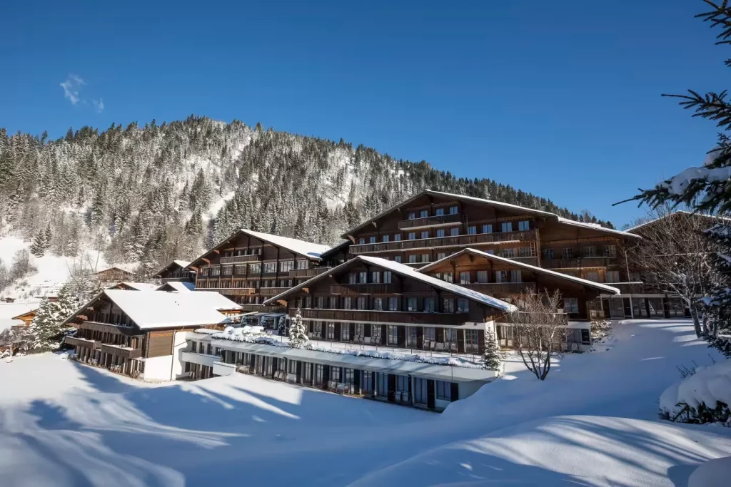 Exterior view of HUUS Gstaad Hotel