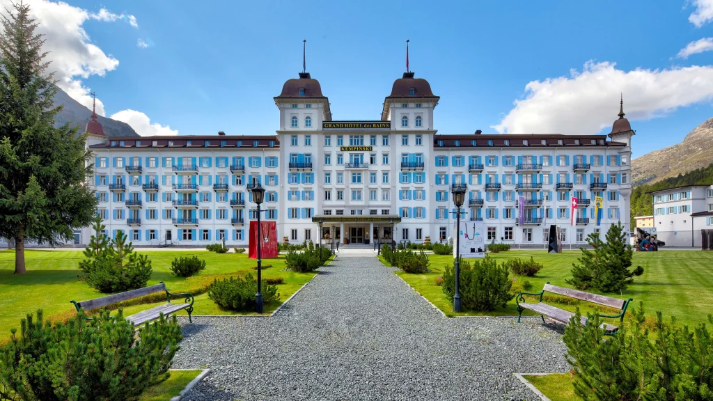 Exterior view of the Kempinski St Moritz
