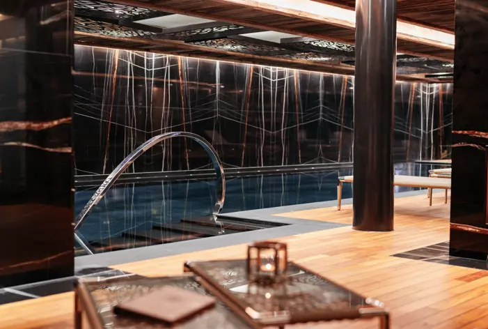 Swimming pool at Ultima Collection Spa in Gstaad