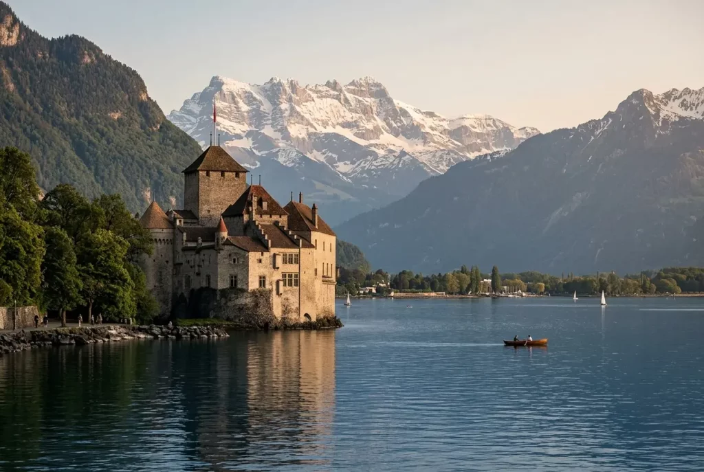 Château de Chillon on Lake Geneva near Montreux