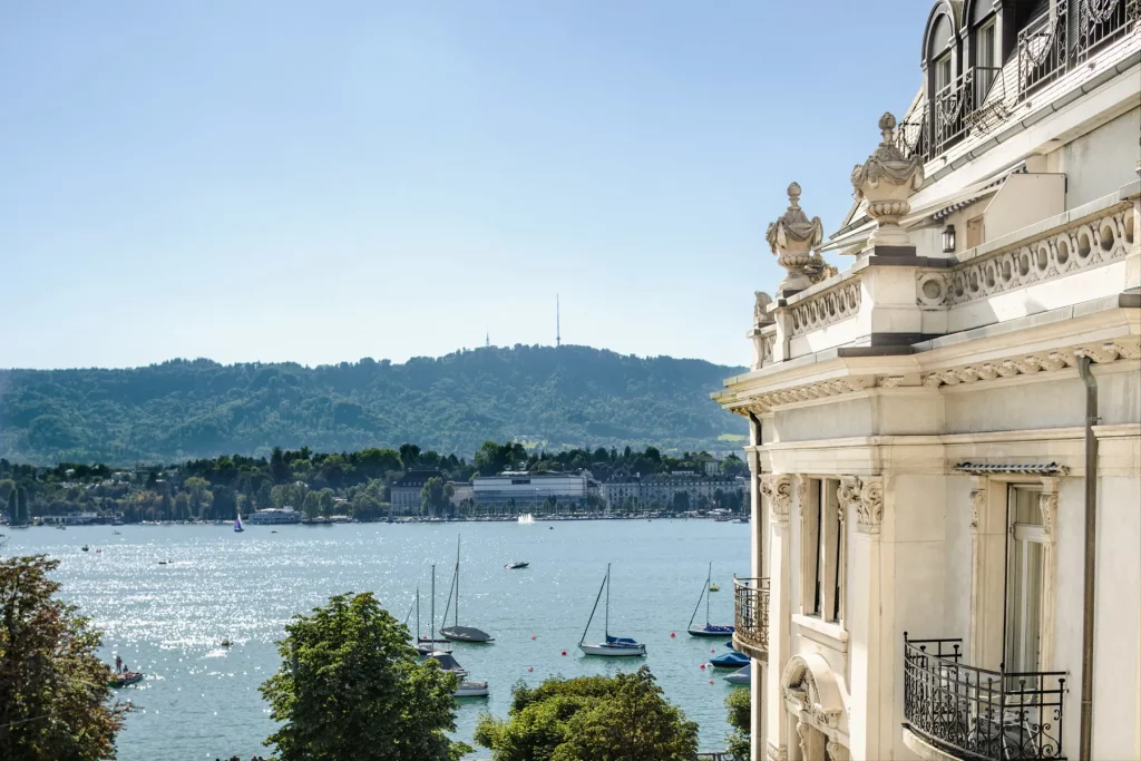Lake view from Eden au Lac Zurich