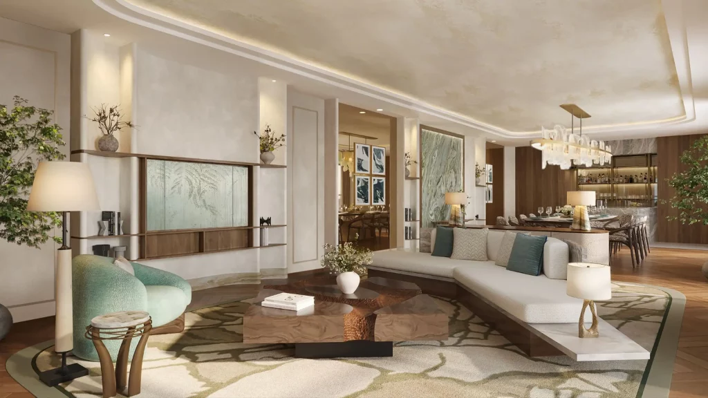 Presidential Suite living and dining area at Park Hyatt Zurich