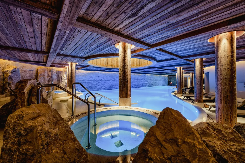 Six Senses Spa indoor pool at The Alpina Gstaad
