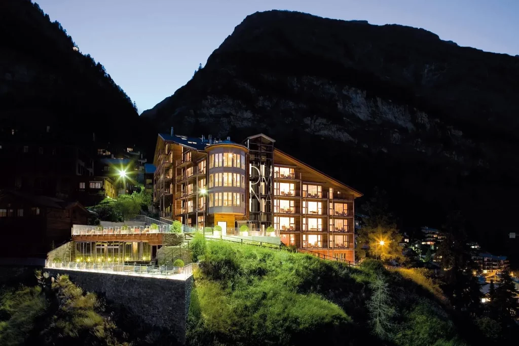 The night in Zermatt at the Omnia