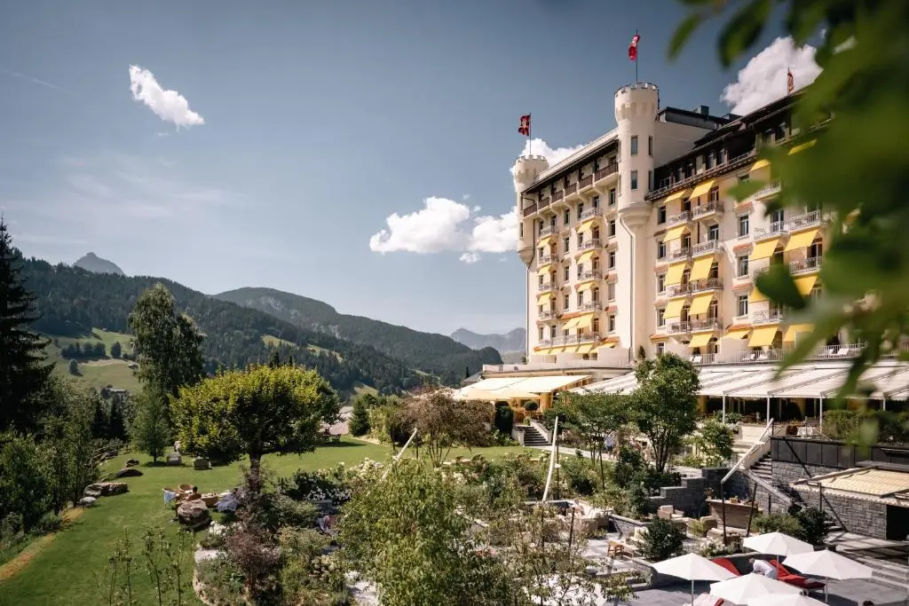 View of the Gstaad Palace