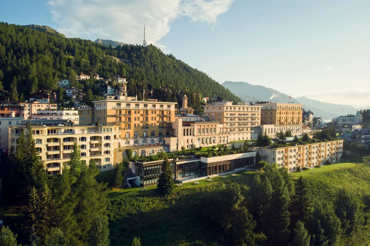 Landscape view of Kulm Hotel St. Moritz