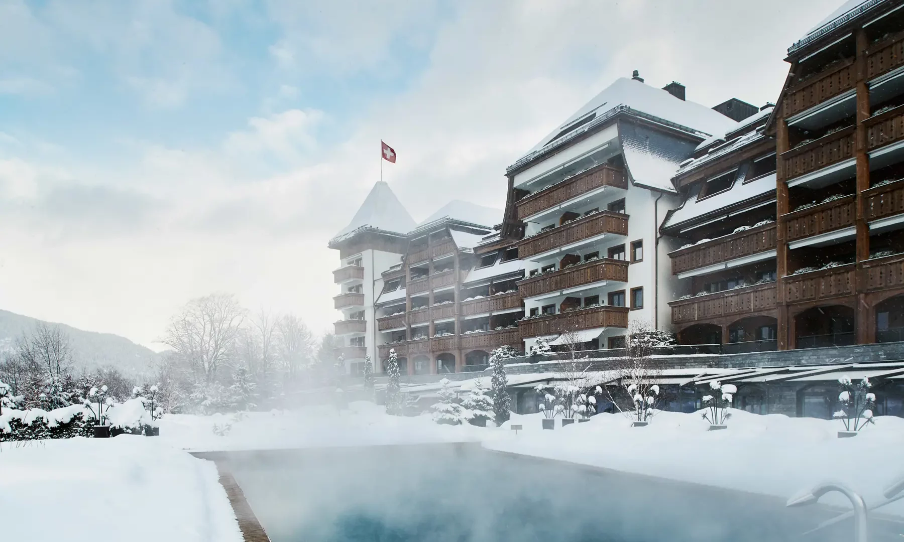 Exterior view of the Alpina Gstaad