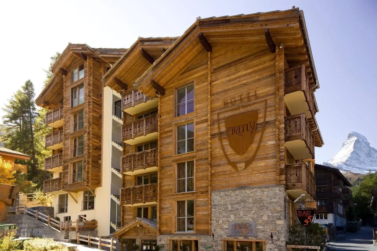 View of Firefly boutique hotel Zermatt