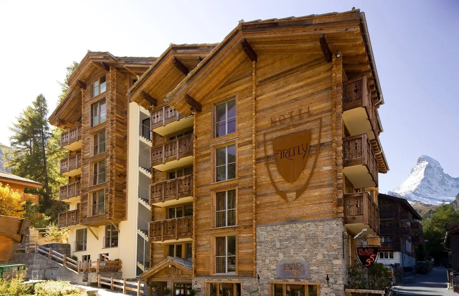 View of Firefly boutique hotel Zermatt