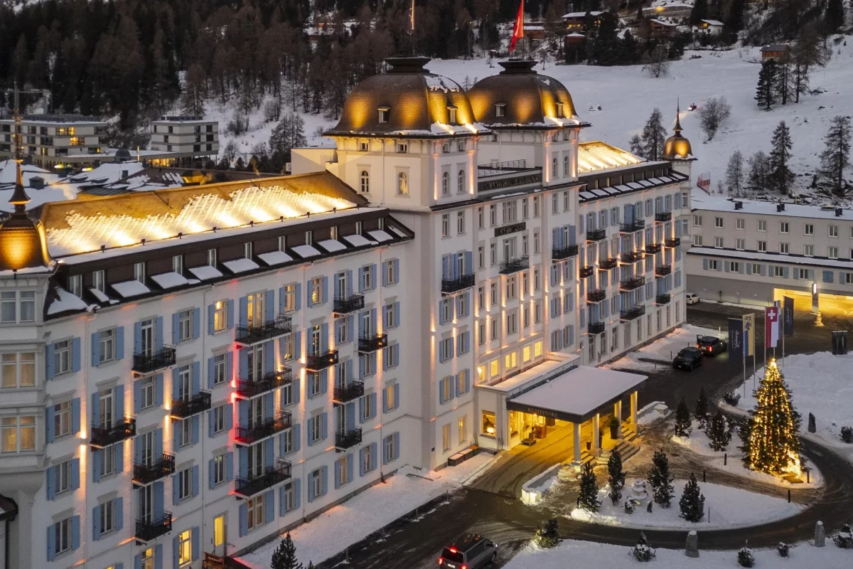 Grand Hotel des Bains Kempinski aerial view