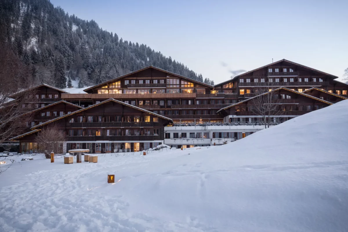 Exterior of HUUS Gstaad Hotel