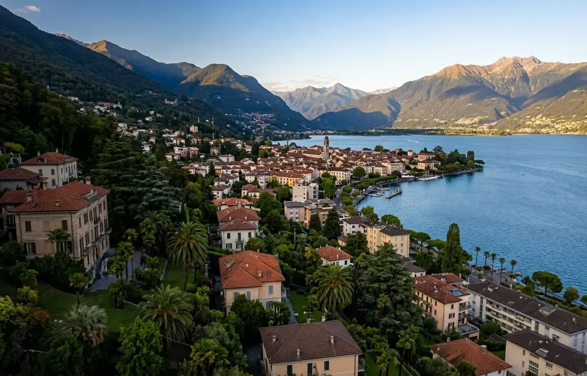Landscape view of Locarno in Switzerland