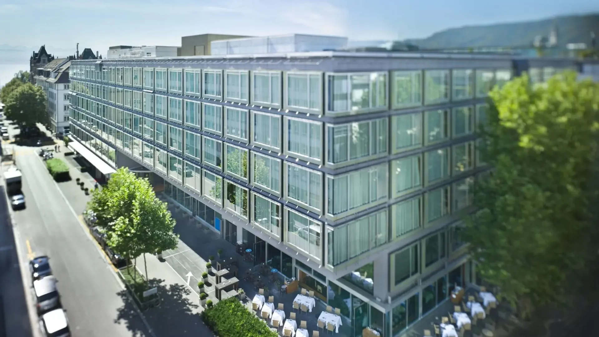 Exterior view of the Park Hyatt Zurich