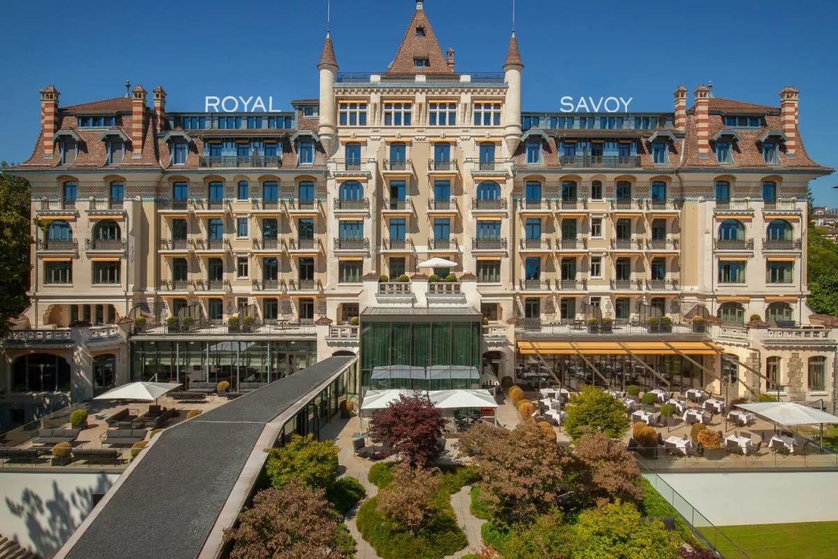 Exterior view of Royal Savoy Hotel Lausanne